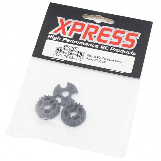 XP-10270, COMPOSITE CENTER PULLEY 20T 2PCS FOR EXECUTE
