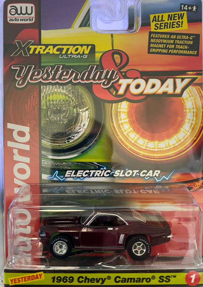 SC384/48, Auto World 1/64 Scale Yesterday & Today X-Traction Slot Cars