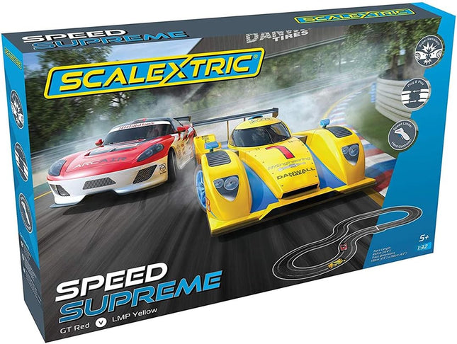 C1420T, Scalextric 1/32 Scale Slot Car Set, Speed Supreme GT vs. LMP