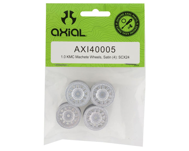 AXI40005, 1.0 KMC Machete Wheels, Satin (4): SCX24