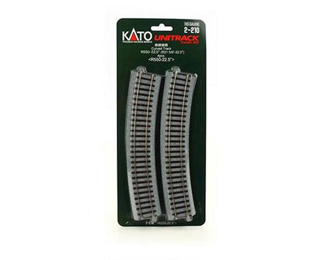 KAT2210, Kato HO Scale 550mm 21-5/8" Radius Curve 22.5-Degree (4)
