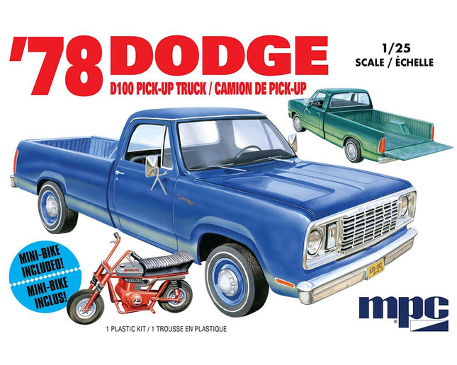 MPC901M, 1978 Dodge D100 Custom Pickup 1/25 Scale