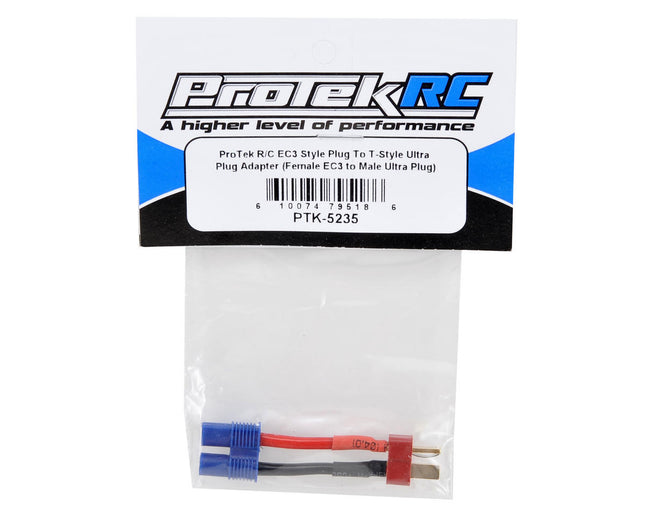 PTK-5235, ProTek RC EC3 Style to T-Style Ultra Plug Adapter (Female EC3/Male Ultra)