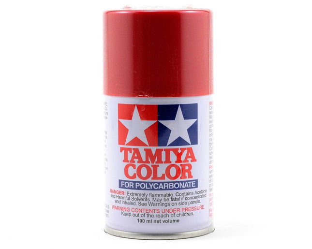 TAM86015, Tamiya PS-15 Metallic Red Lexan Spray Paint (100ml)