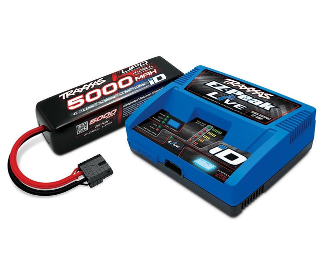 TRA2996X, Traxxas EZ-Peak Live 4S "Completer Pack" Battery Charger w/One Power Cell Battery (5000mAh)
