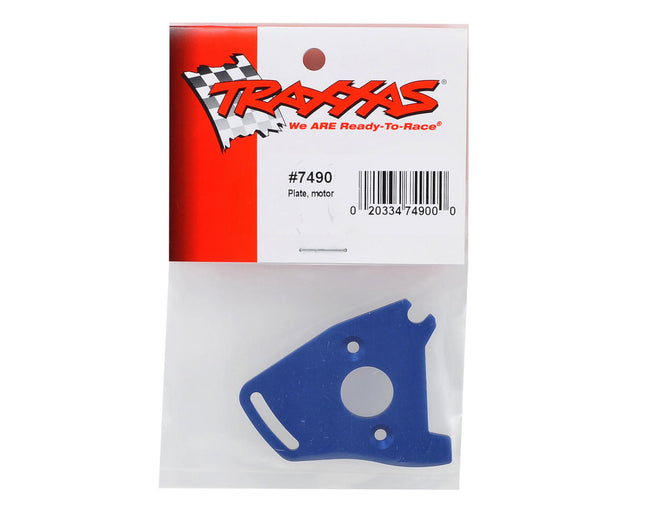 TRA7490, Traxxas Aluminum Motor Plate (Blue)