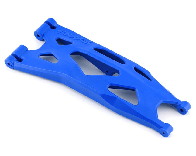 TRA7894X, Traxxas X-Maxx WideMaxx Lower Left Front/Rear Suspension Arm (Blue) (Use with TRA7895 WideMaxx Suspension Kit)