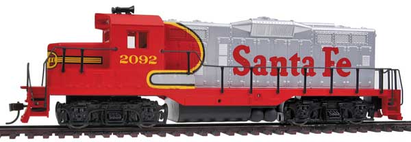 931-113, WalthersTrainline Santa Fe #2092 (Warbonnet; red, silver) Diesel Locomotive