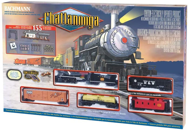 BAC00626, Bachmann Trains - Chattanooga - Ready To Run 155 Piece Electric Train Set - HO Scale - Caloosa Trains And Hobbies