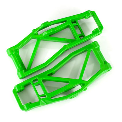 TRA8999G, Suspension arms, lower, green (left and right, front or rear) (2) (for use with #8995 WideMaxx™ suspension kit)