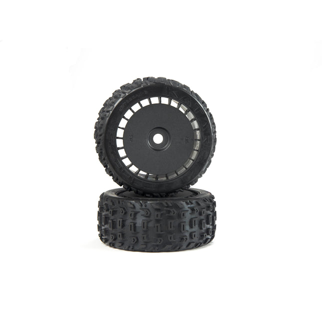 ARA550097, dBoots Katar T Belted 6S Tire Set Glued (Blk) (2)