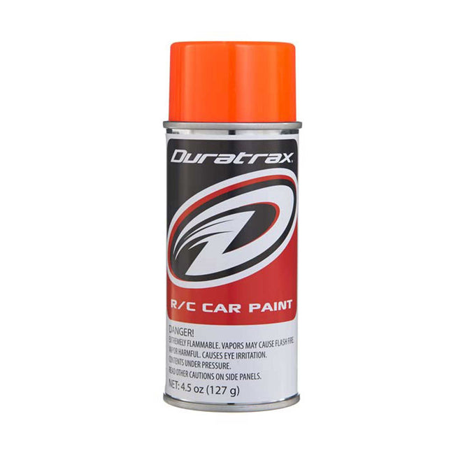 DTXR4278, DuraTrax Polycarb Fluorescent Orange Spray Paint (4.5oz)