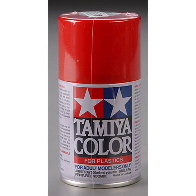 TAM85049, Tamiya TS-49 Bright Red Lacquer Spray Paint (100ml)