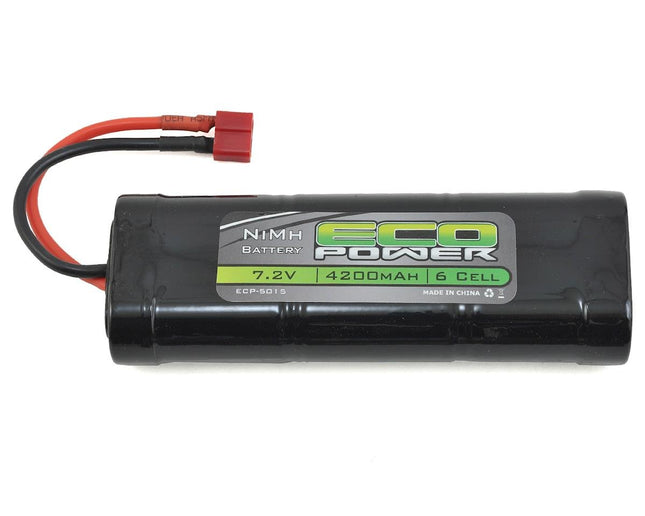 ECP-5015, EcoPower 6-Cell NiMh Stick Pack Battery w/T-Style Connector (7.2V/4200mAh)