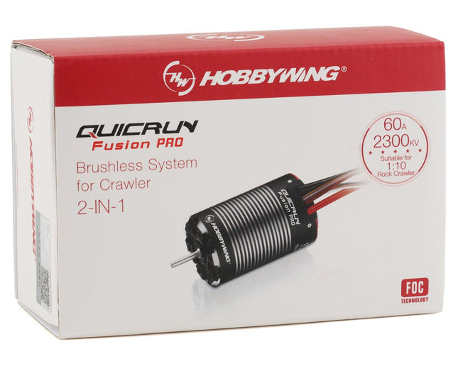 HWA30120402, Hobbywing QuicRun Fusion Pro FOC 2-in-1 ESC & Motor System (2300Kv)