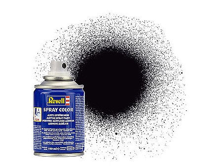 100ml Acrylic Black Mat Spray