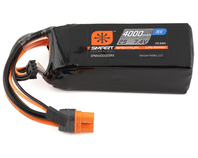 SPMX40002SRX, Spektrum RC Losi DBXL 2.0 2S Smart LiPo Battery Pack (7.4V/4000mAh) w/IC3 Connector
