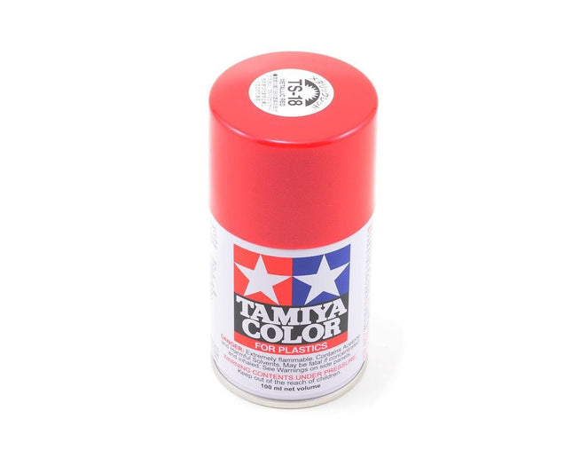 TAM85018, Tamiya TS-18 Metallic Red Lacquer Spray Paint (100ml)