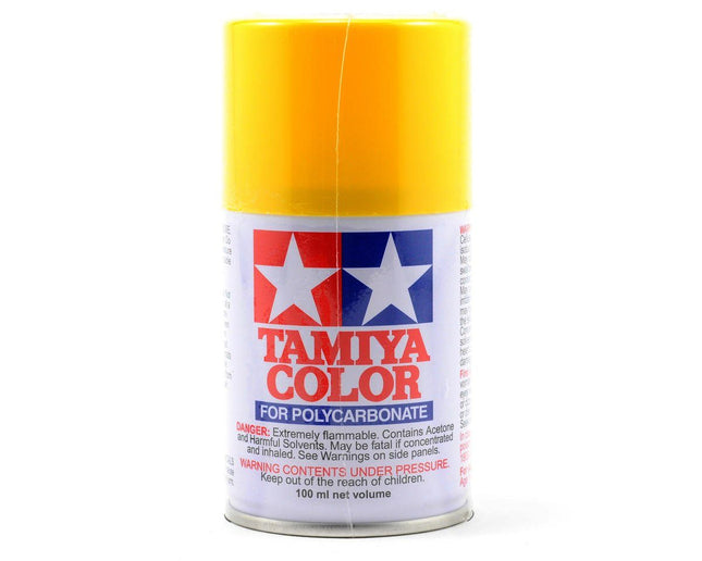TAM86006, Tamiya PS-6 Yellow Lexan Spray Paint (100ml)