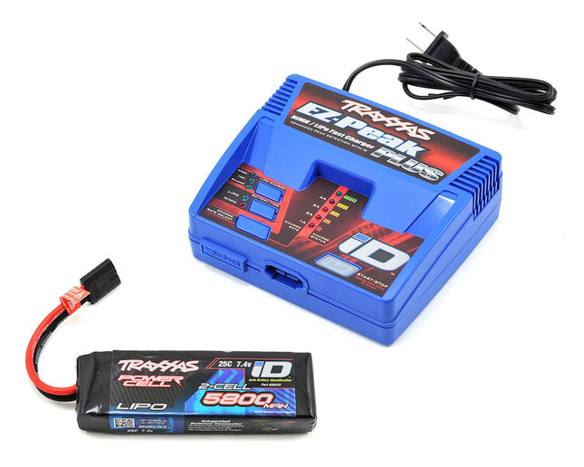 TRA2992, Traxxas EZ-Peak 2S Single "Completer Pack" Multi-Chemistry Battery Charger w/One Power Cell Battery (5800mAh)