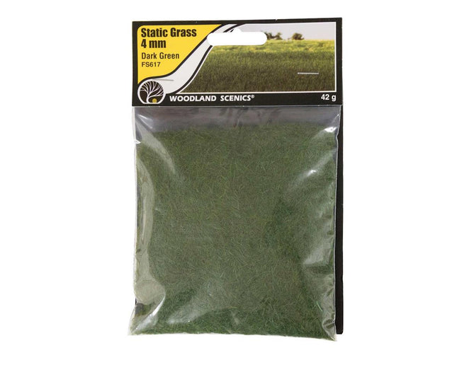 WOOFS617, Static Grass, Dark Green 4mm