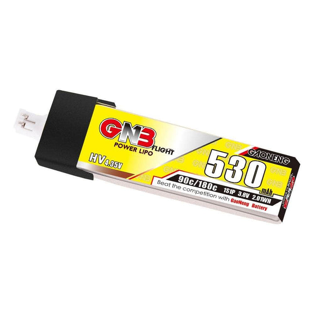 Gaoneng GNB 3.8V 1S 530mAh 90C LiHV Whoop/Micro Battery w/ Plastic Head - PH2.0