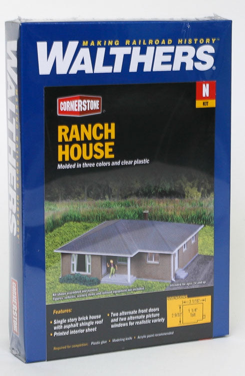 933-3838, Walther's Cornerstone Brick Ranch House Kit