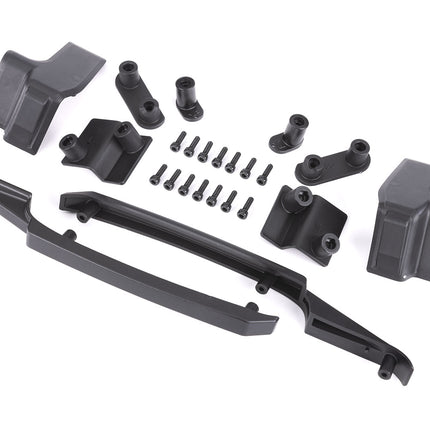 TRA10224, Traxxas Body reinforcement set, black/ skid pads (roof)/ 3x10mm CS (14) (fits #10211 body)