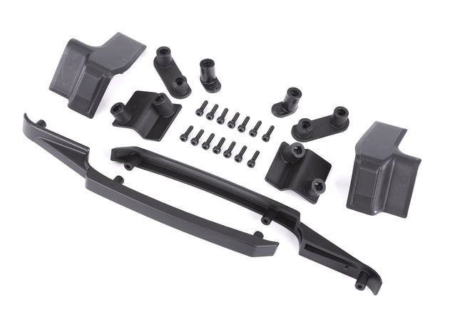 TRA10224, Traxxas Body reinforcement set, black/ skid pads (roof)/ 3x10mm CS (14) (fits #10211 body)