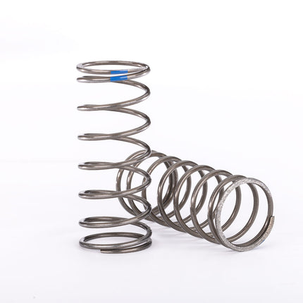 TRA10243, Traxxas Springs, shock (natural finish) (GT-Maxx®) (1.400 rate, blue stripe) (2)