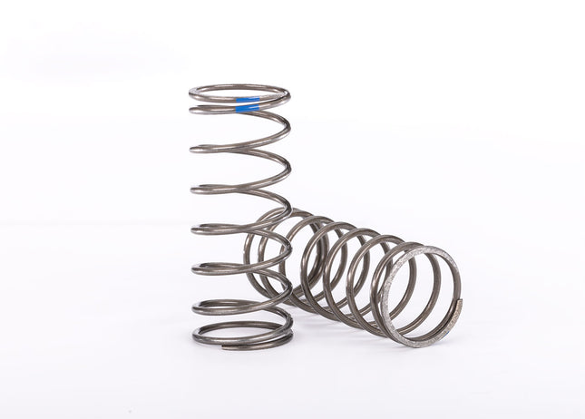 TRA10243, Traxxas Springs, shock (natural finish) (GT-Maxx®) (1.400 rate, blue stripe) (2)