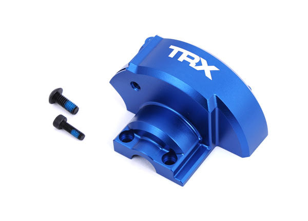 TRA10287-BLUE, Traxxas Cover, gear (blue-anodized 6061-T6 aluminum)