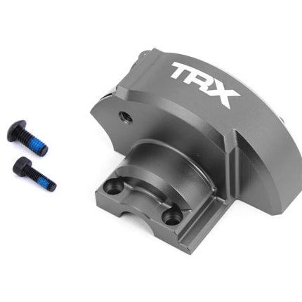 TRA10287-GRAY, Traxxas Cover, gear (gray-anodized 6061-T6 aluminum)
