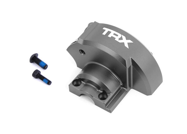 TRA10287-GRAY, Traxxas Cover, gear (gray-anodized 6061-T6 aluminum)