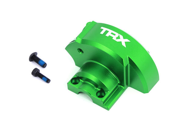 TRA10287-GRN, Traxxas Cover, gear (green-anodized 6061-T6 aluminum)