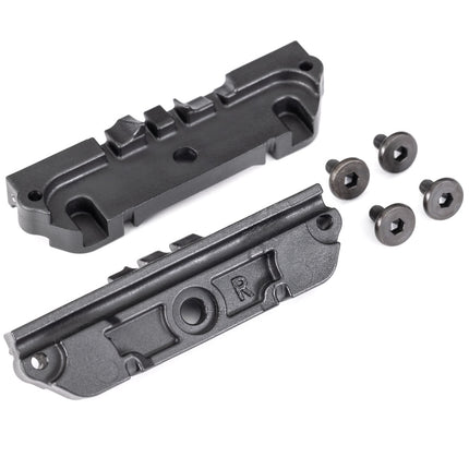 TRA10297, Traxxas Mounts, sway bar (front and rear)/ 3x6mm FCS (4)