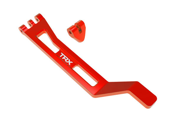 TRA10726-RED, Traxxas BATT HOLD-DOWN/POST ALUM RED