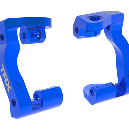 TRA10733-BLUE, Traxxas CASTER BLOCKS L&R BLUE ALUM