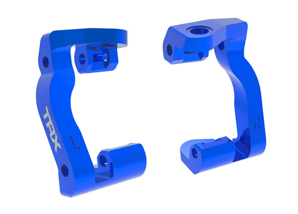 TRA10733-BLUE, Traxxas CASTER BLOCKS L&R BLUE ALUM