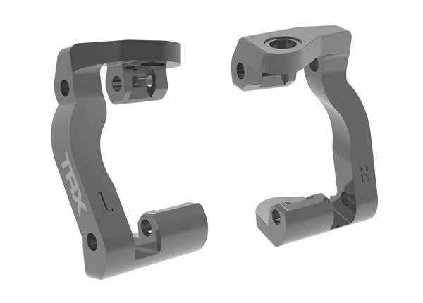 TRA10733-GRAY, Traxxas CASTER BLOCKS L&R ALUM GRAY