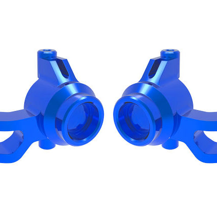 TRA10734-BLUE, Traxxas STEERING BLOCKS L&R BLUE ALUM