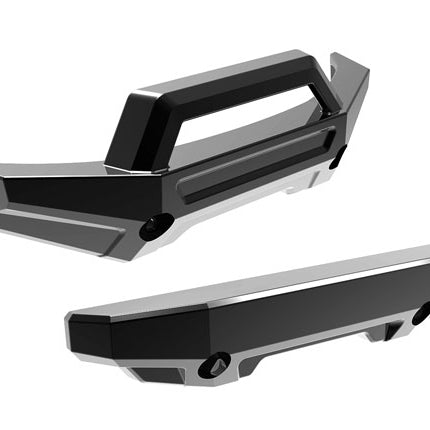 TRA10735-BLKCR, Traxxas BUMPER FRONT/REAR BLKCR