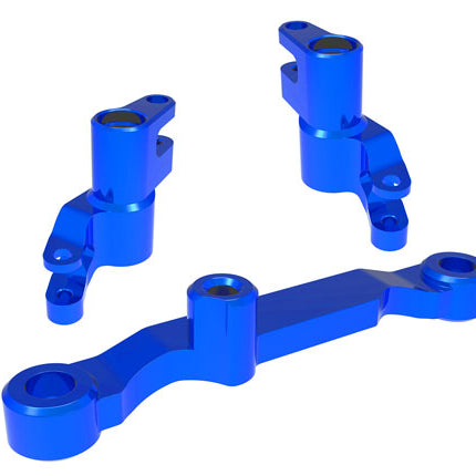 TRA10743-BLUE, Traxxas STEERING BELLCRANKS ALUM BLUE