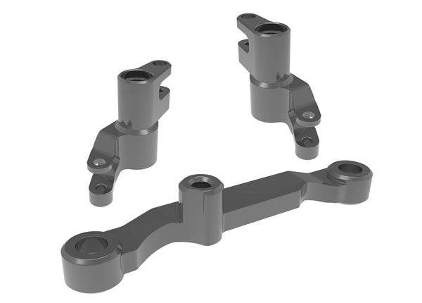 TRA10743-GRAY, Traxxas STEERING BELLCRANKS ALUM GRAY