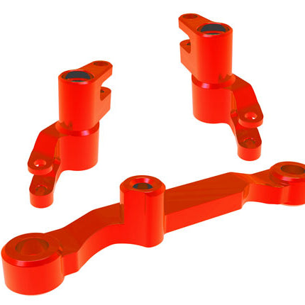 TRA10743-RED, Traxxas STEERING BELLCRANKS ALUM RED