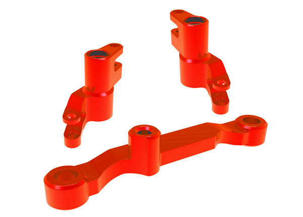 TRA10743-RED, Traxxas STEERING BELLCRANKS ALUM RED