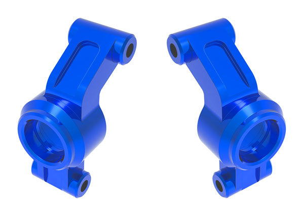 TRA10751-BLUE, Traxxas STUB AXLE CARRIERS ALUM BLUE