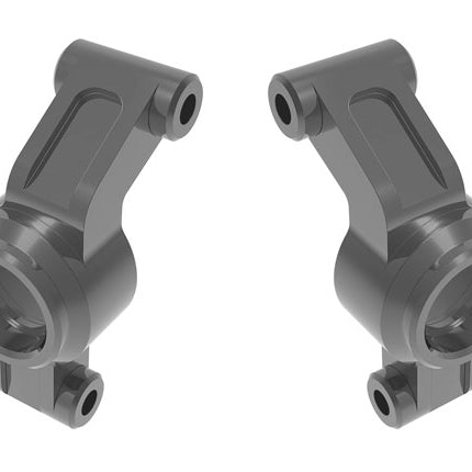 TRA10751-GRAY, Traxxas STUB AXLE CARRIERS ALUM GRAY