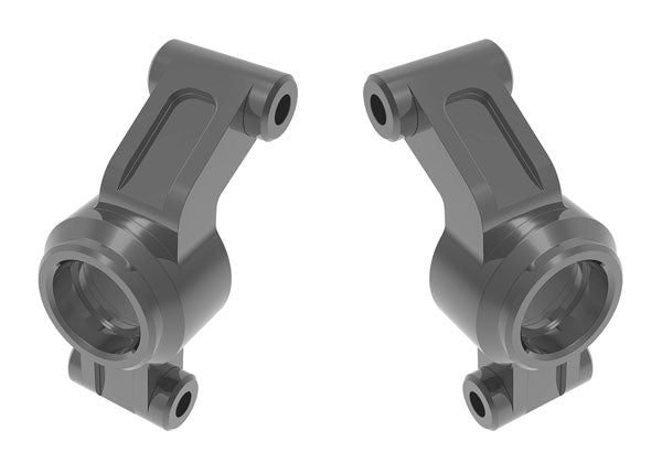 TRA10751-GRAY, Traxxas STUB AXLE CARRIERS ALUM GRAY