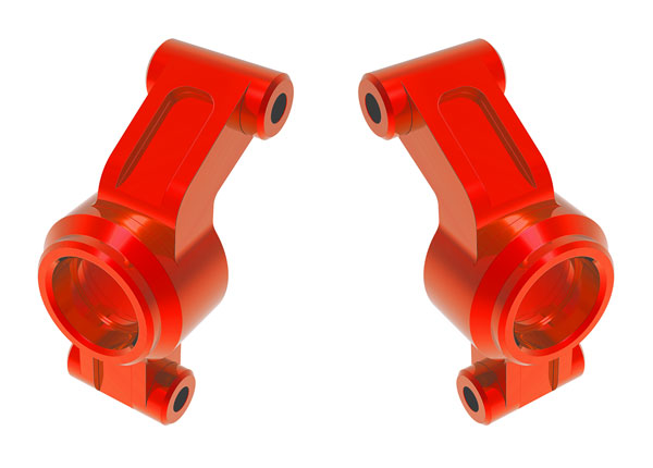 TRA10751-RED, Traxxas STUB AXLE CARRIERS ALUM RED